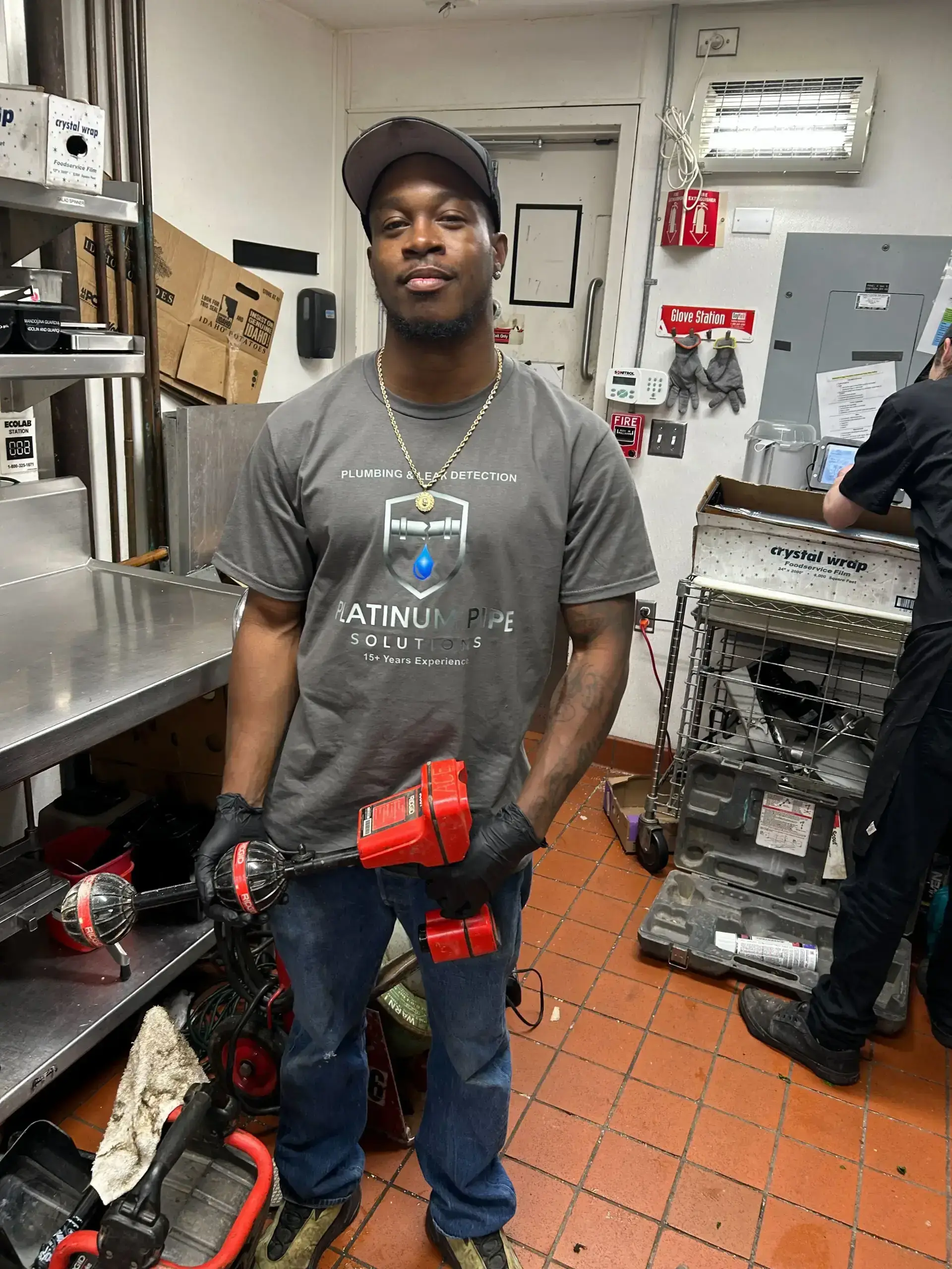 Platinum Pipe Solutions plumber at work